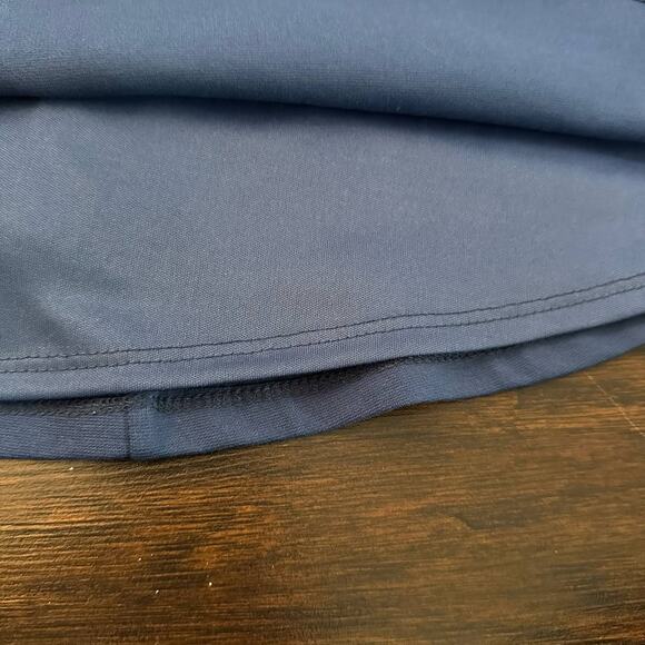 Lulu's Season of Fun blue off-the-shoulder fit & flair mini dress size M - Picture 7 of 13